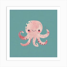 Charming Illustration Octopus 3 Art Print