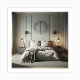 Modern Bedroom Design Art Print