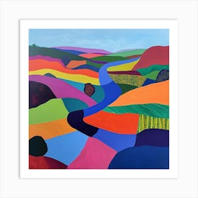 Colourful Abstract The Broads England 4 Art Print