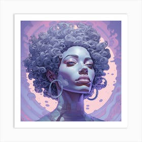 Cyborg Woman 1 Art Print