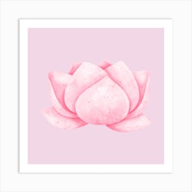 Pink Lotus Flower Art Print