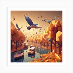 Low Poly Art 2 Art Print