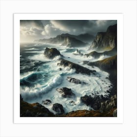 Stormy Seascape Art Print