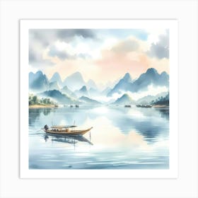 Chinese Landscape Painting Art Print