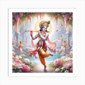 Lord Krishna 12 Art Print