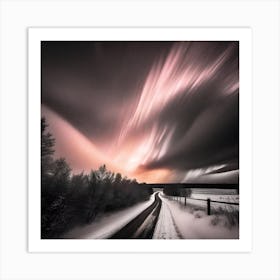 Aurora Over Finland Art Print