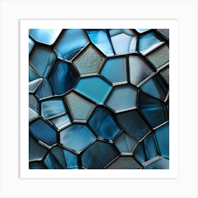 Kwy Close Up Photography Of The Texture Of A Mosaic Of Glass Ti 097a851d 9fe3 46df 94ae 4162fbf113a3 3 Art Print