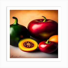 Fruit And Vegetables Art Print