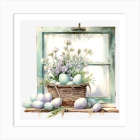 Easter Basket Art Print