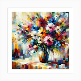 Flowers In A Vase 21 Art Print