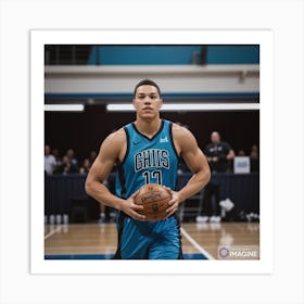 Aaron Gordon AI Art Print