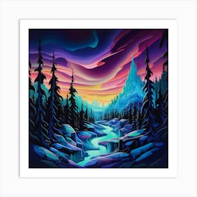 Frozen Landscape Art Print