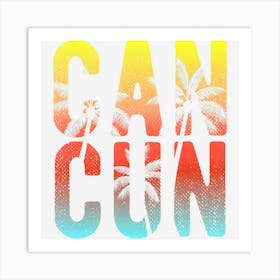 Cancun Mexico 2020 Souvenir Matching Art Print