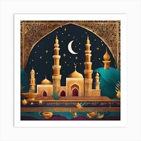 Ramadan Background Art Print