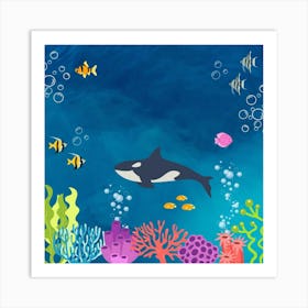 Orca Whale Art Print