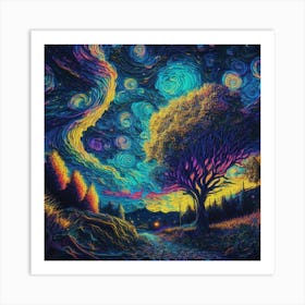 Starry Night Art Print