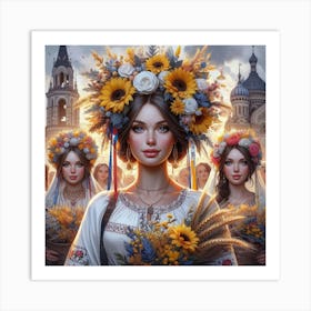 We are with ukraine Art Print