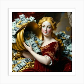 Goddess of Money19 Art Print