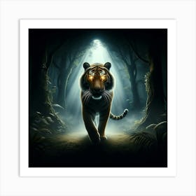 Tiger In The Forest Art Print