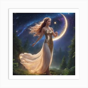 Goddess of the Night Art Print