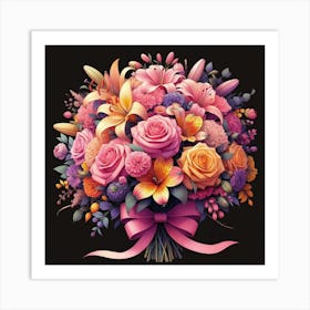 Bouquet Of Flowers 16 Art Print