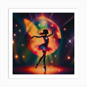 Disco Ball Fairy Art Print