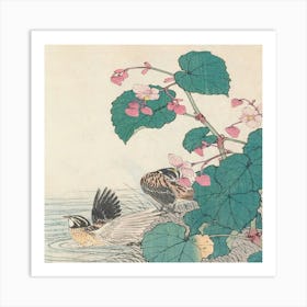 Birds And Flowers Art Print