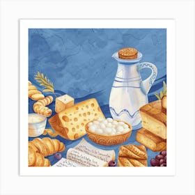 Israeli Food Art Print