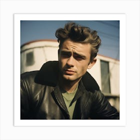 Color Photograph Of James Dean 3 Art Print