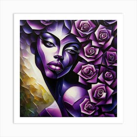 Purple Roses 2 Art Print