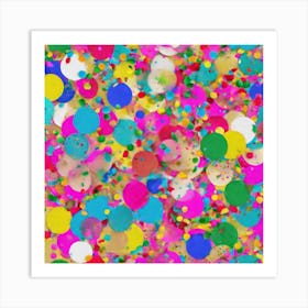 Colorful Confetti Art Print