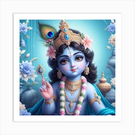 Lord Krishna 5 Art Print