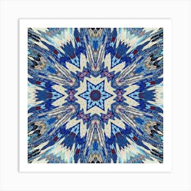 Blue Marble Star Art Print