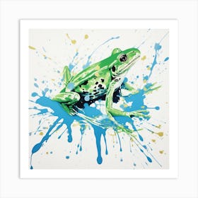 Green Frog Art Print