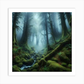 Mossy Forest 11 Art Print