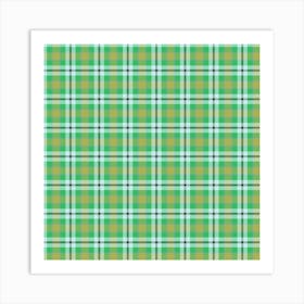 Plaid Fabric 46 Art Print