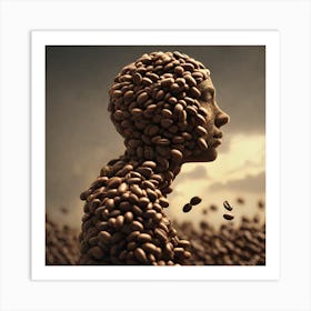 Coffee Head Art Print