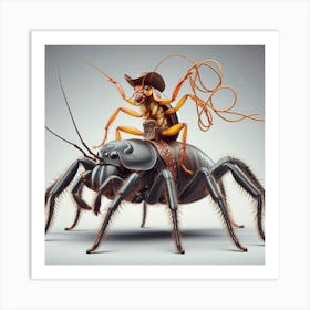 Cockroach And Cowboy 1 Art Print