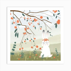 Rabbit In A Tree Art Print