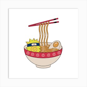 Naruto Maki Ramen Art Print