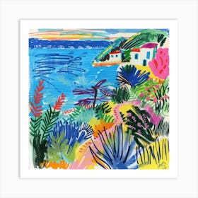 Seascape Dream Matisse Style 7 Art Print