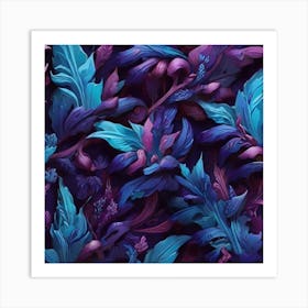 Abstract Floral Pattern Art Print