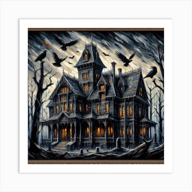 Haunted House 6 Art Print