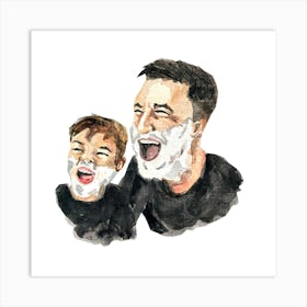 Father And Son Father's Day 1 Art Print