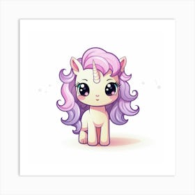 Cute Unicorn 653 Art Print