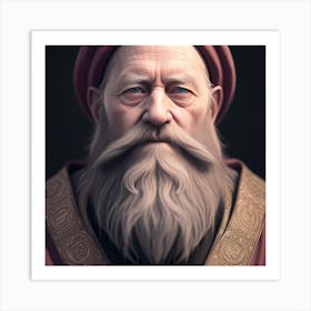 Portrait Of An Old Man Art Print