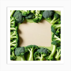 Frame Of Broccoli Art Print