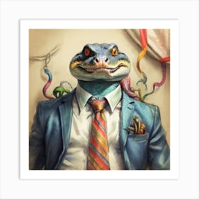 Lizard Man 2 Art Print