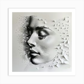 Paper Cut Art Art Print