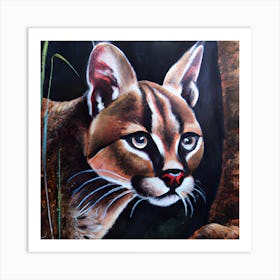 Wildlife Cat Art Print